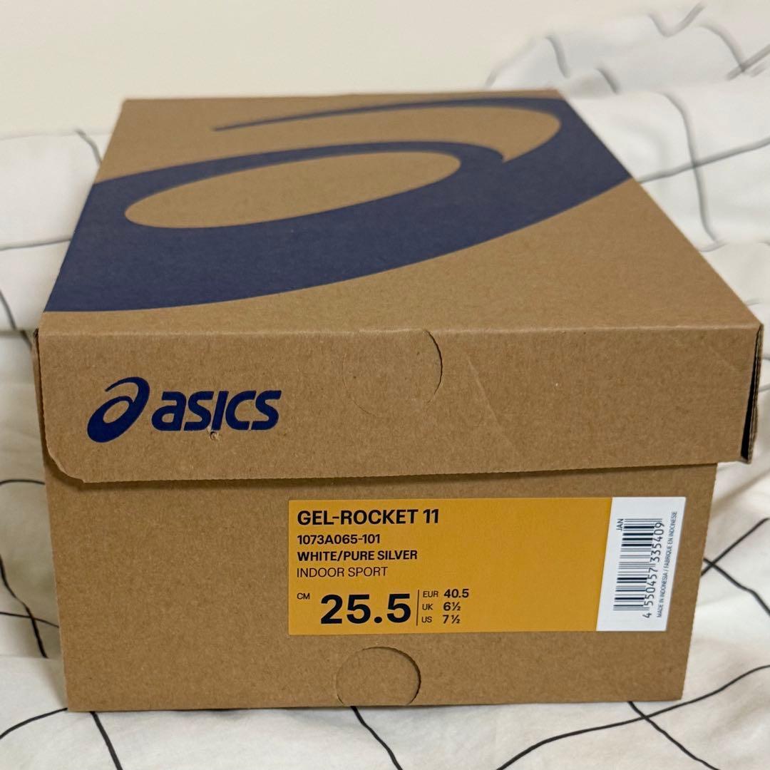 【未使用】 asics バレーボールシューズ GELROCKET11 25.5