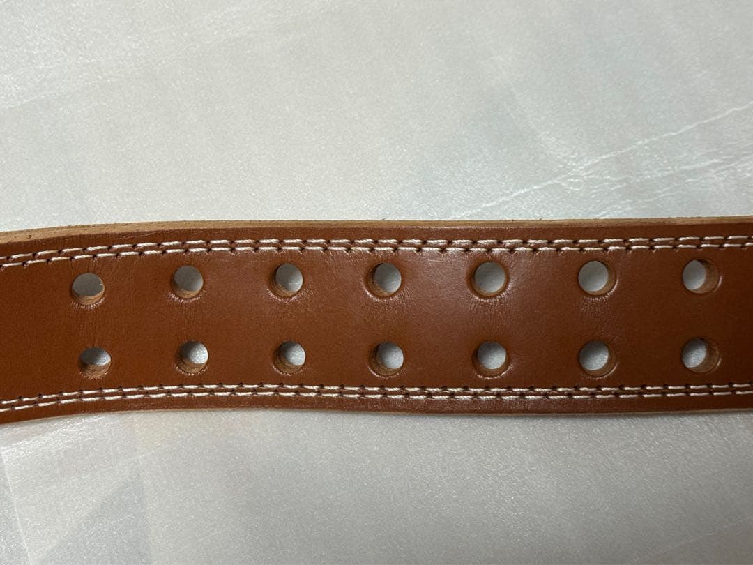 新品同様　ゴールドジム　プロレザーベルト　Lサイズ