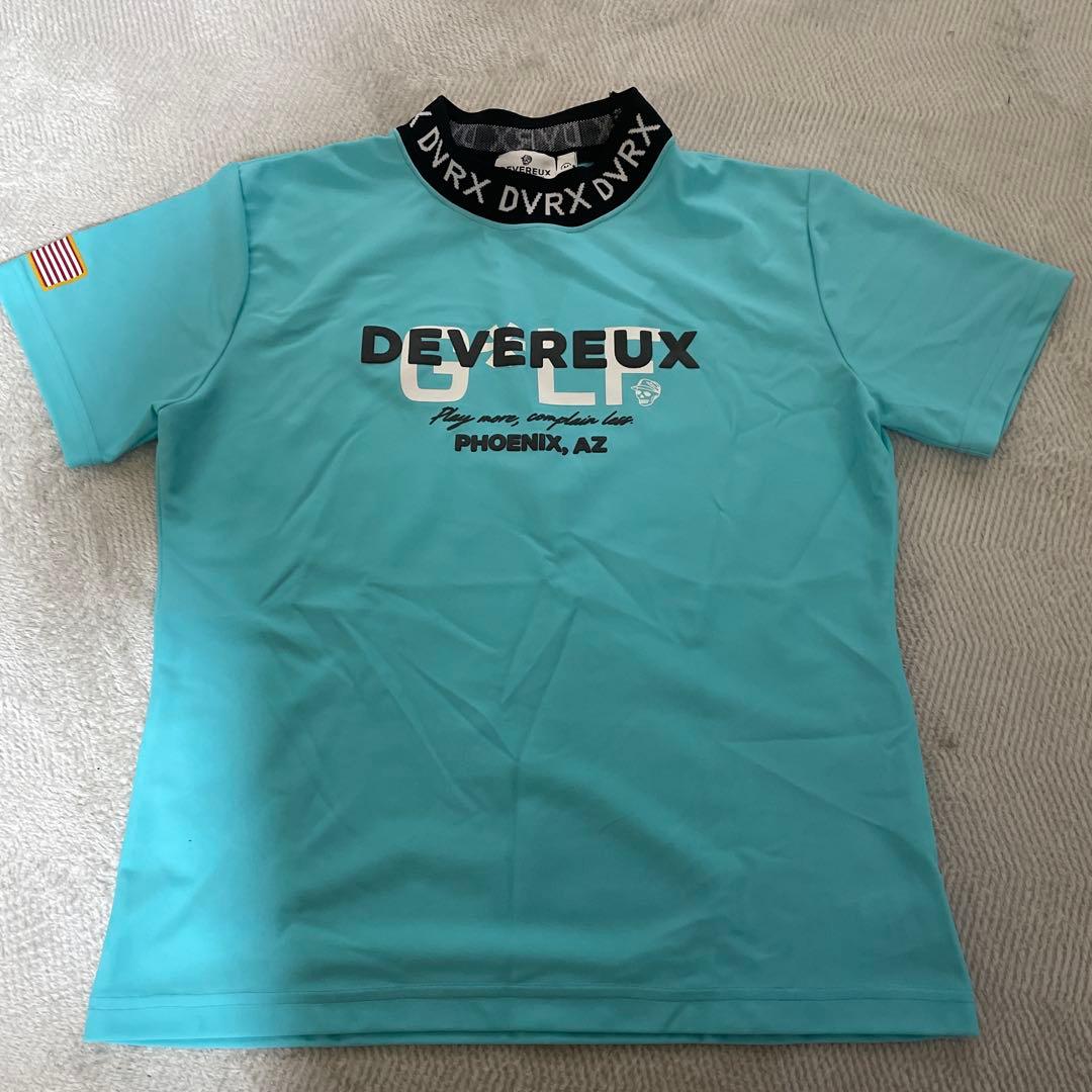 ★新品未使用★DEVERAUX ゴルフシャツ M 水色