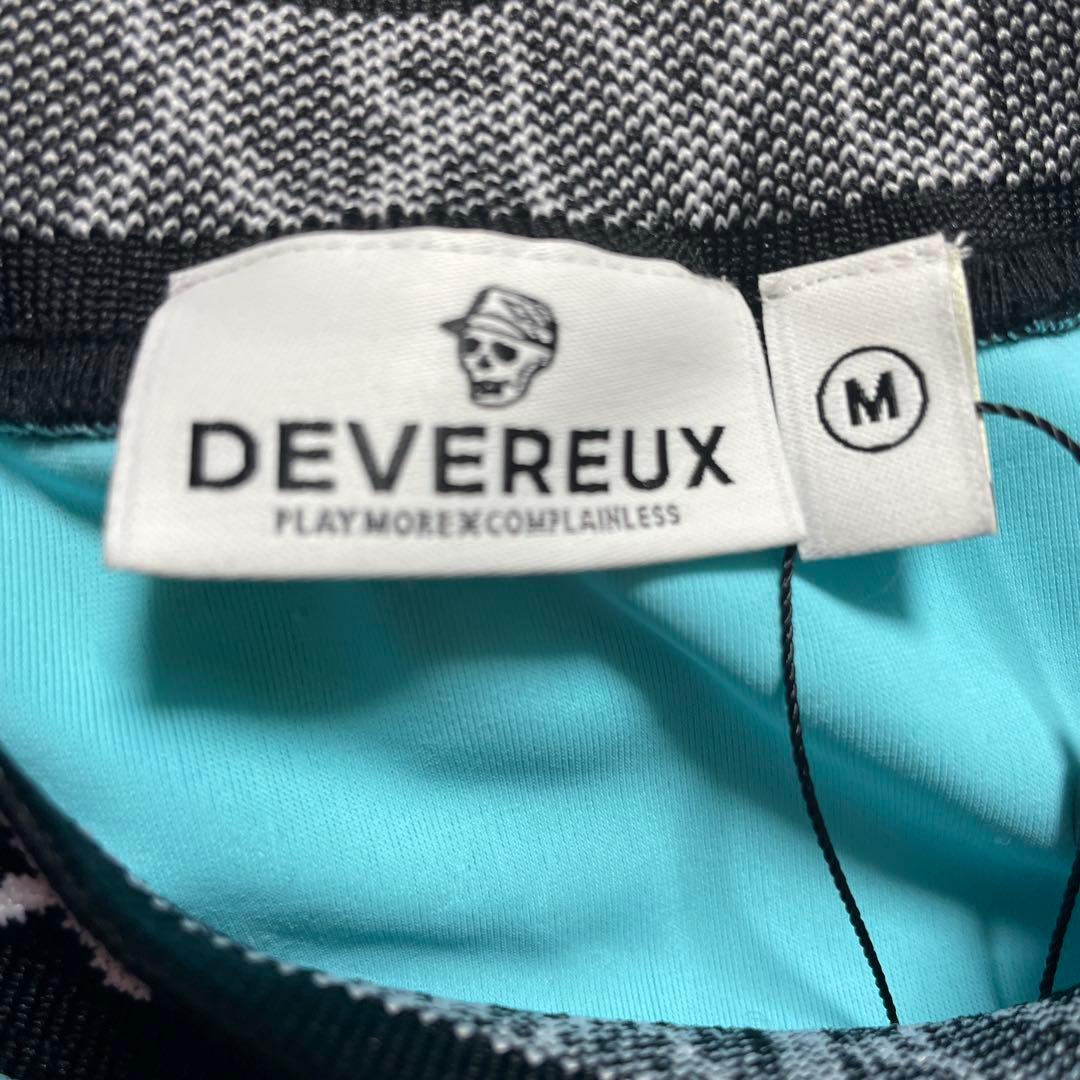 ★新品未使用★DEVERAUX ゴルフシャツ M 水色