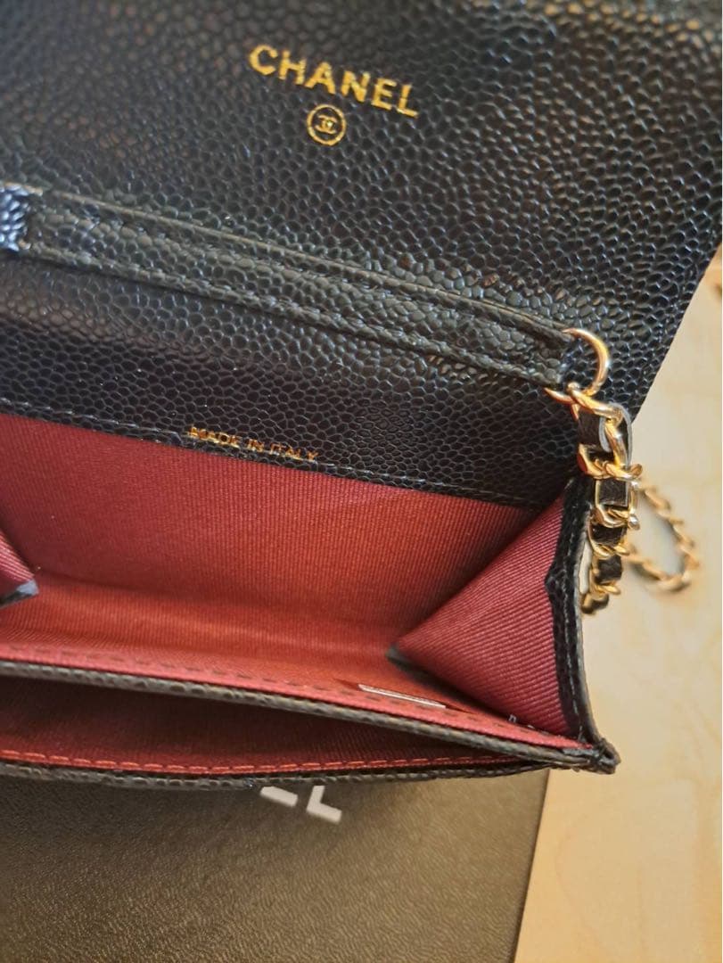 CHANELノベルティ チャーム付きチェーン 財布