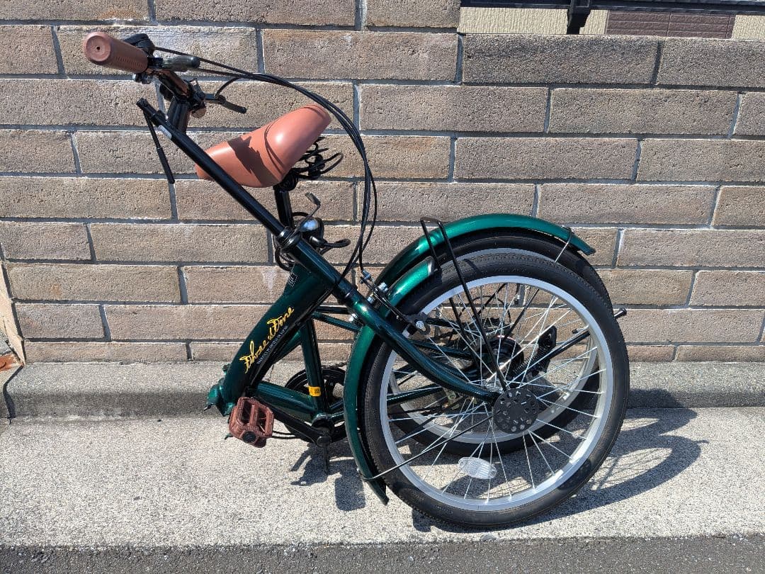 折りたたみ自転車 グリーン 20インチ