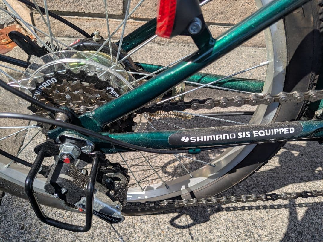 折りたたみ自転車 グリーン 20インチ