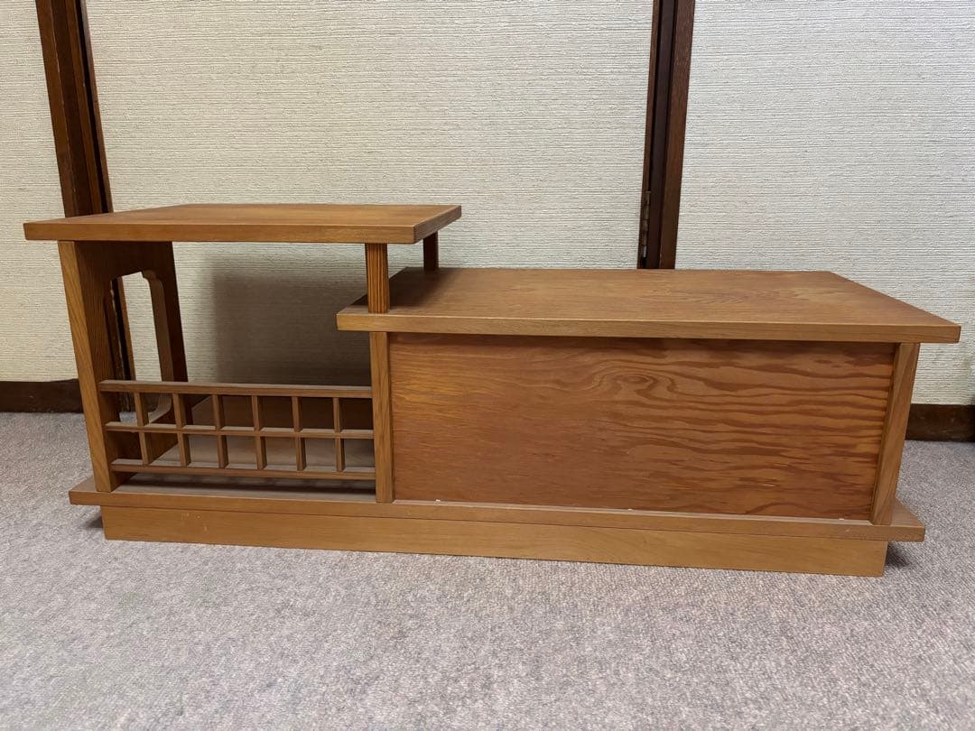 美品☆ 天然木屋久杉材☆置床 置き床 床の間 ☆たのメル便