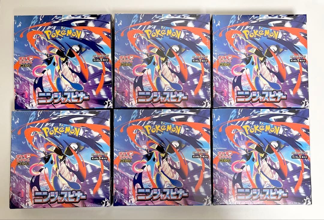 ポケカ　ニンジャスピナー　6BOX シュリンク付き ぺりぺり付き