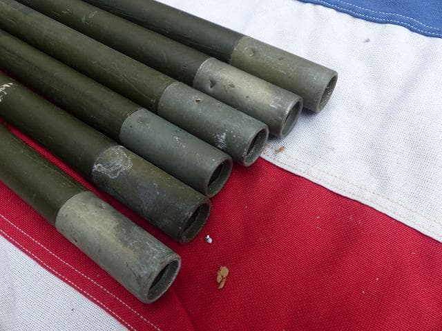 1945” 米軍実物 WWII　テントポール　6本セット 軍幕 247