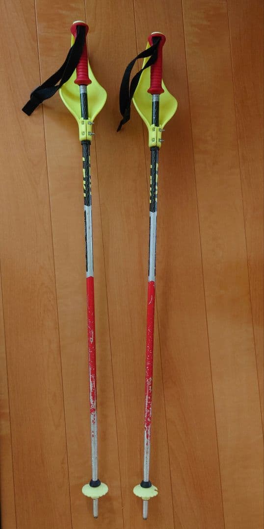☆LEKI ☆アルペンスキー用ストック☆95cmパンチカード付き