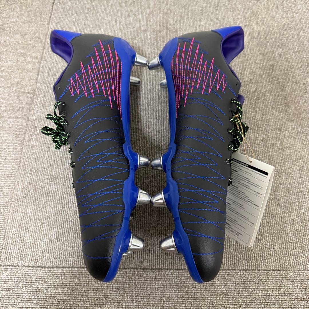 adidas ラグビー スパイクシューズ ブラック/ホワイト/ブルー31.5cm