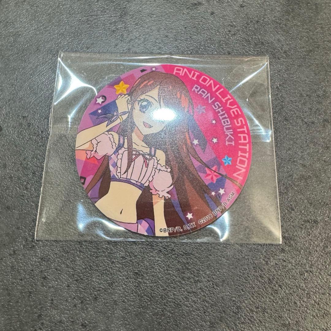 未使用 紫吹蘭 アイカツ アニON マグバッジ 缶バッジ