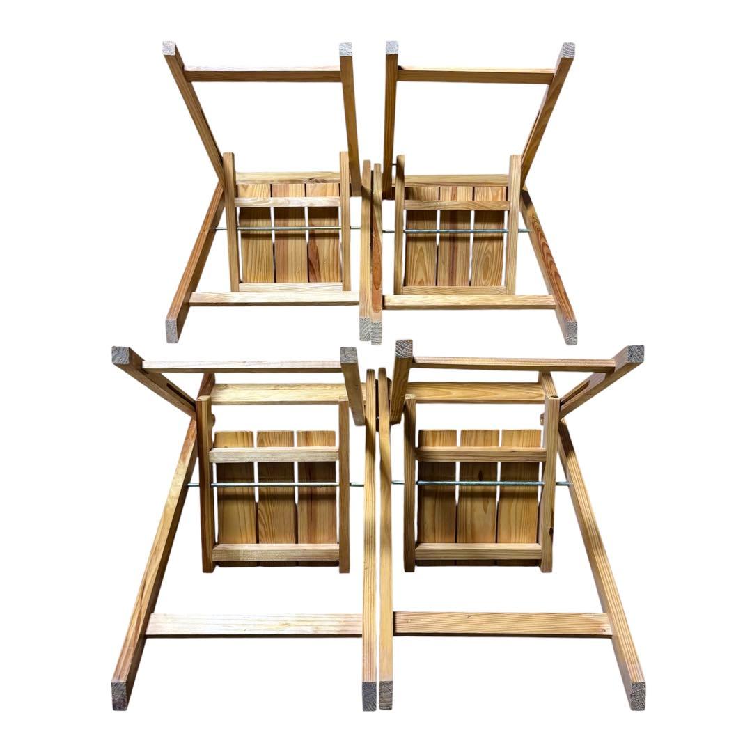 【希少】コカコーラ　木製テーブル＆チェア　4脚セット　懸賞当選品　非売品　レア