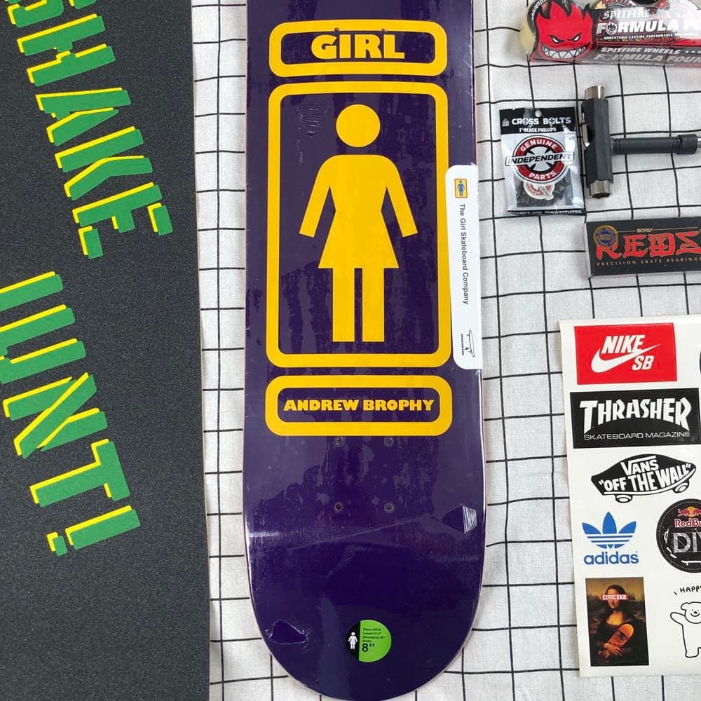 GIRL スケートボード デッキ 8.0 インチ コンプリートセット