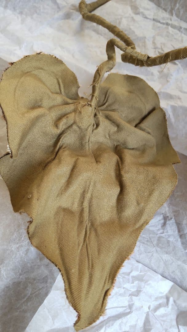 古布 カラスウリ 烏瓜 飾り ハンドメイド パッチワーク 縮緬 襤褸 骨董