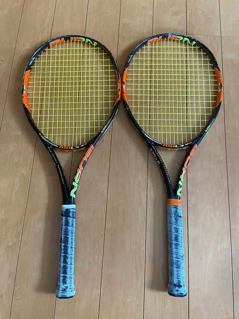【2本セット】Wilson BURN 100LS グリップ2 ウィルソン バーン