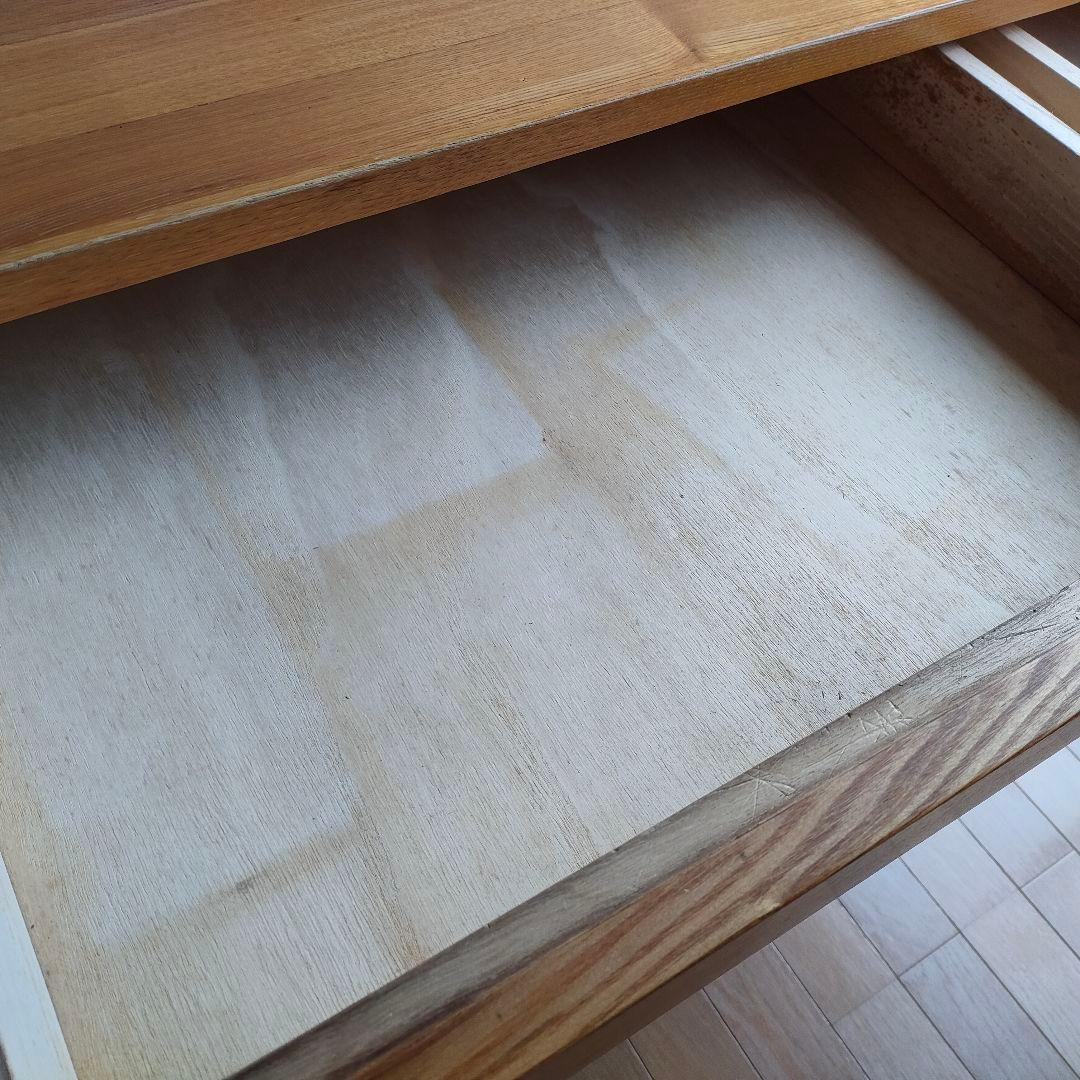 ●引取専用●無印良品タモ材デスク•引出付（タモ材）