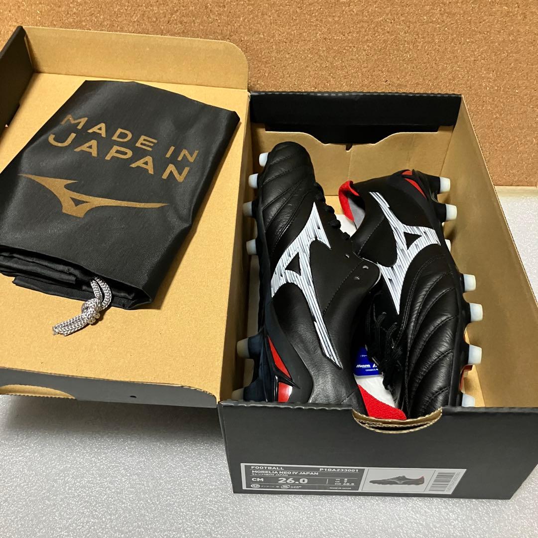 B 26.0 ミズノ モレリア NEO 4 JAPAN サッカースパイク