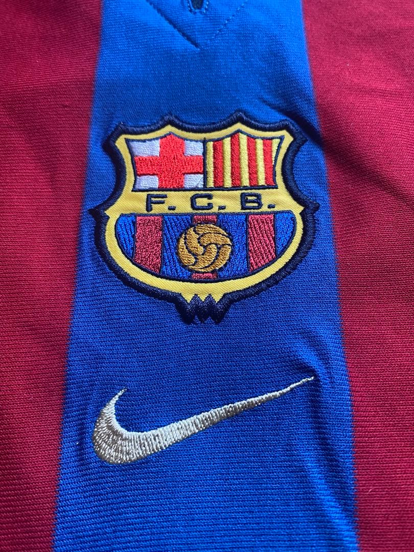 NIKE バルセロナユニフォーム　キッズ　襟付き　ヴィンテージ
