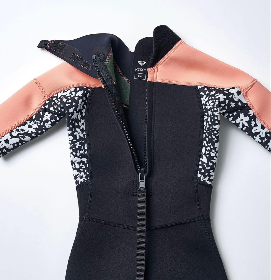 ROXY ロキシー ウェットスーツ キッズ スプリング　　　 ピンク/黒 美品