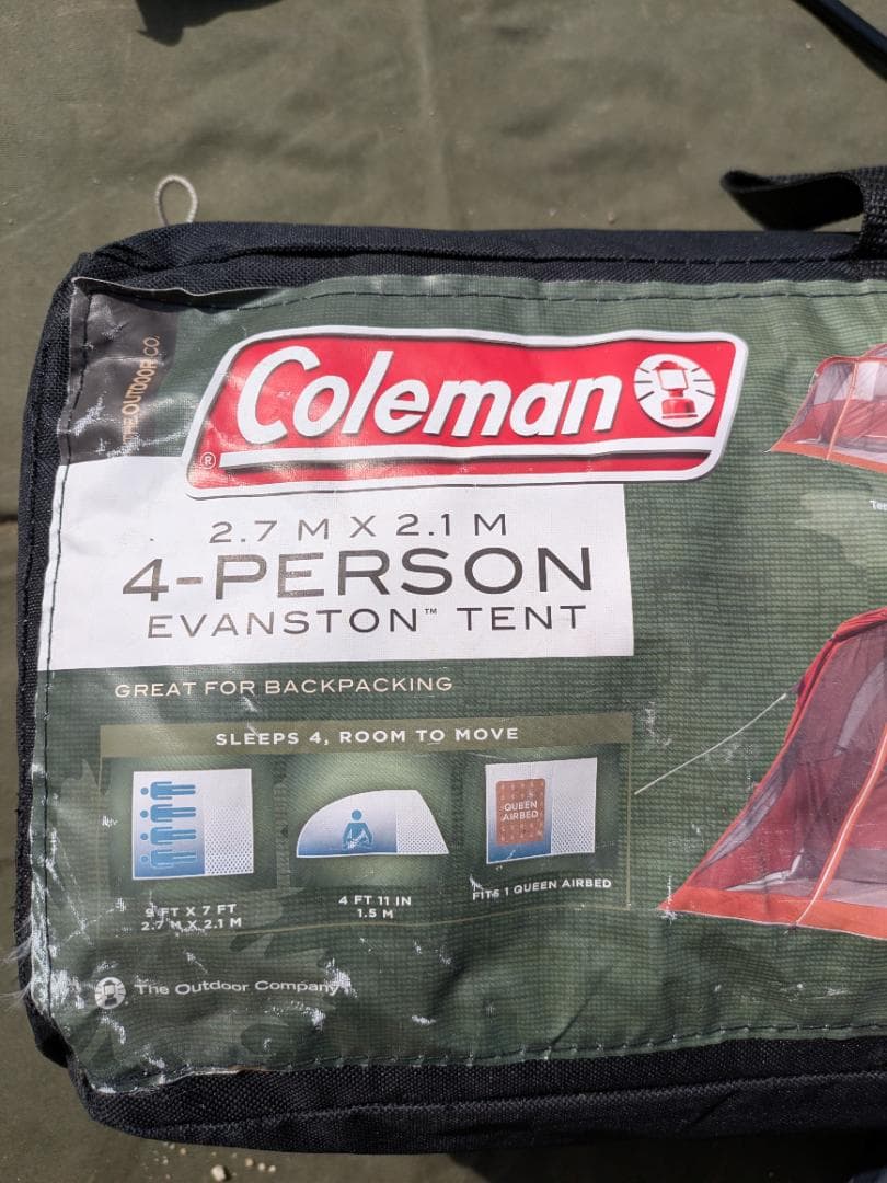 〇●美品 Coleman コールマン エヴァンストン4パーソンテント●〇