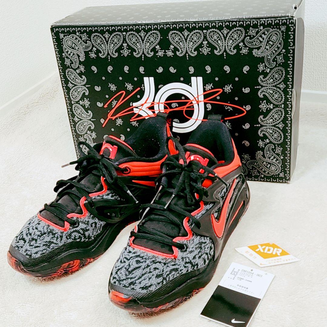 未使用 NIKE ナイキ バッシュ バスケット KD15EP 黒 ×赤 28.5