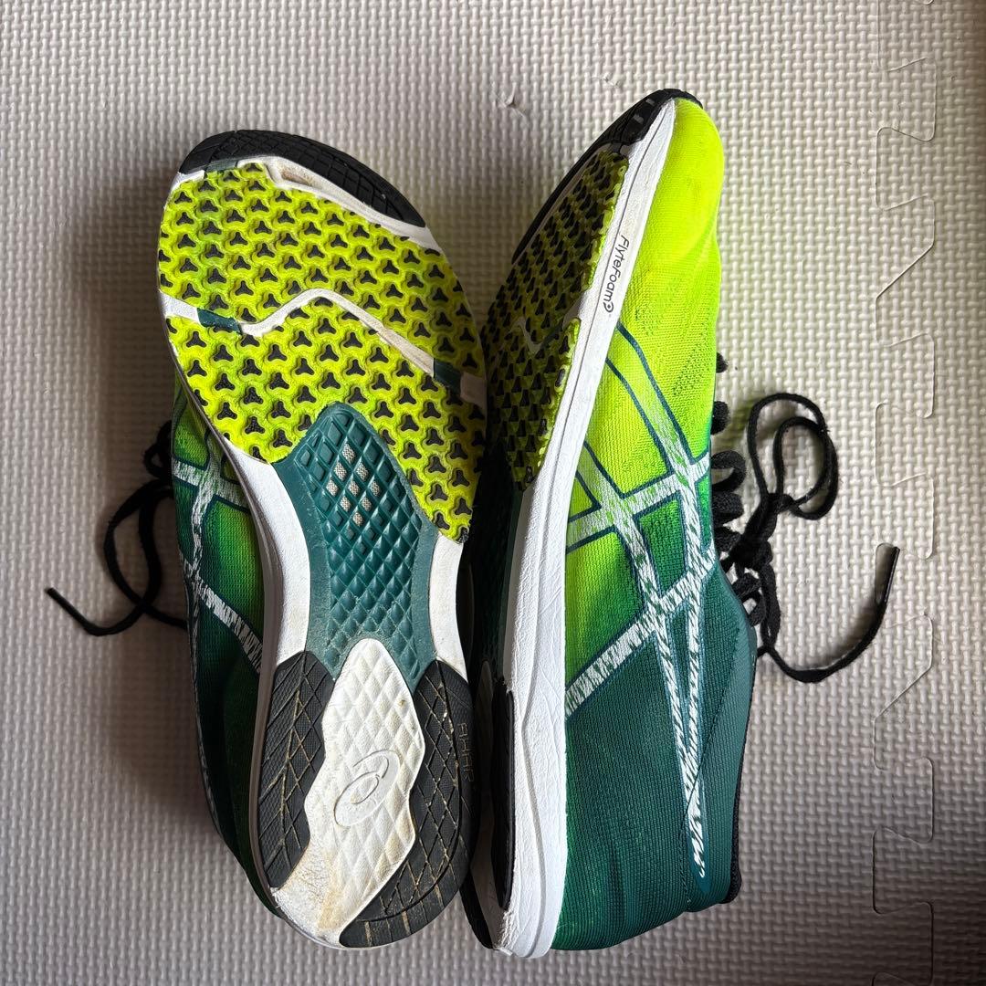 asics スパイクシューズ イエロー/グリーン