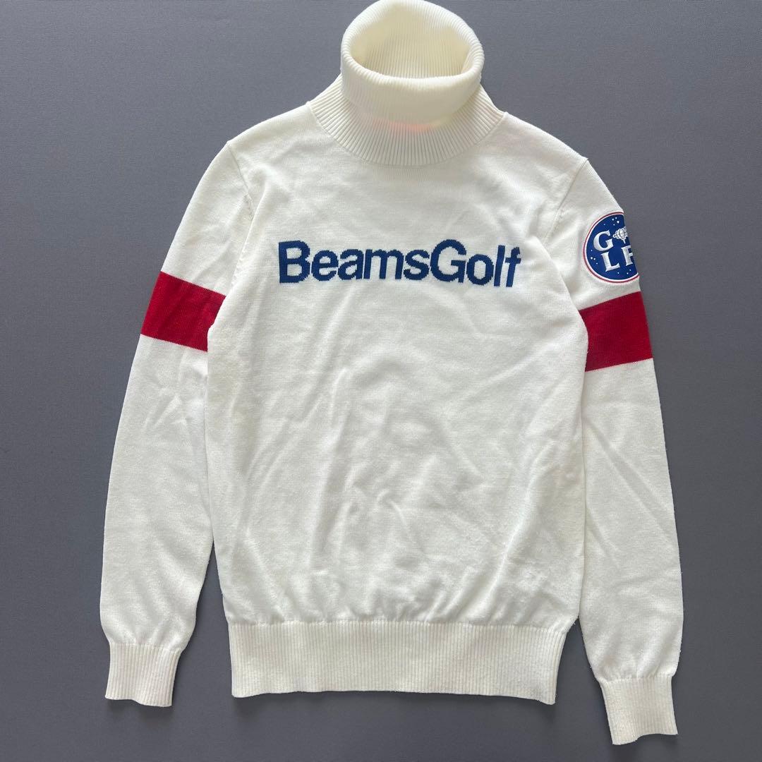 BEAMS GOLF ビームスゴルフ　タートルネック　ニット　セーター　ロゴ　M