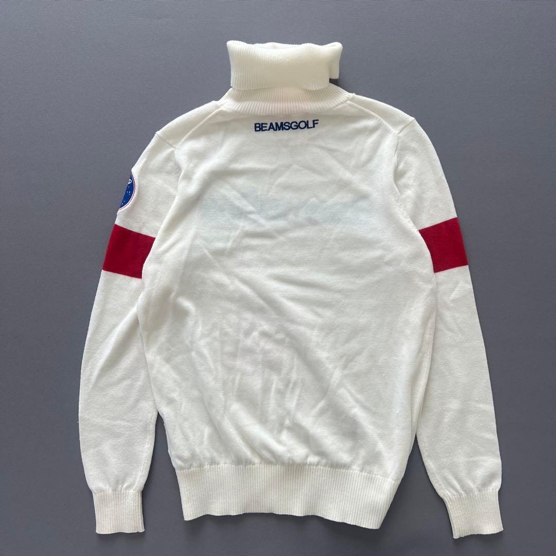 BEAMS GOLF ビームスゴルフ　タートルネック　ニット　セーター　ロゴ　M