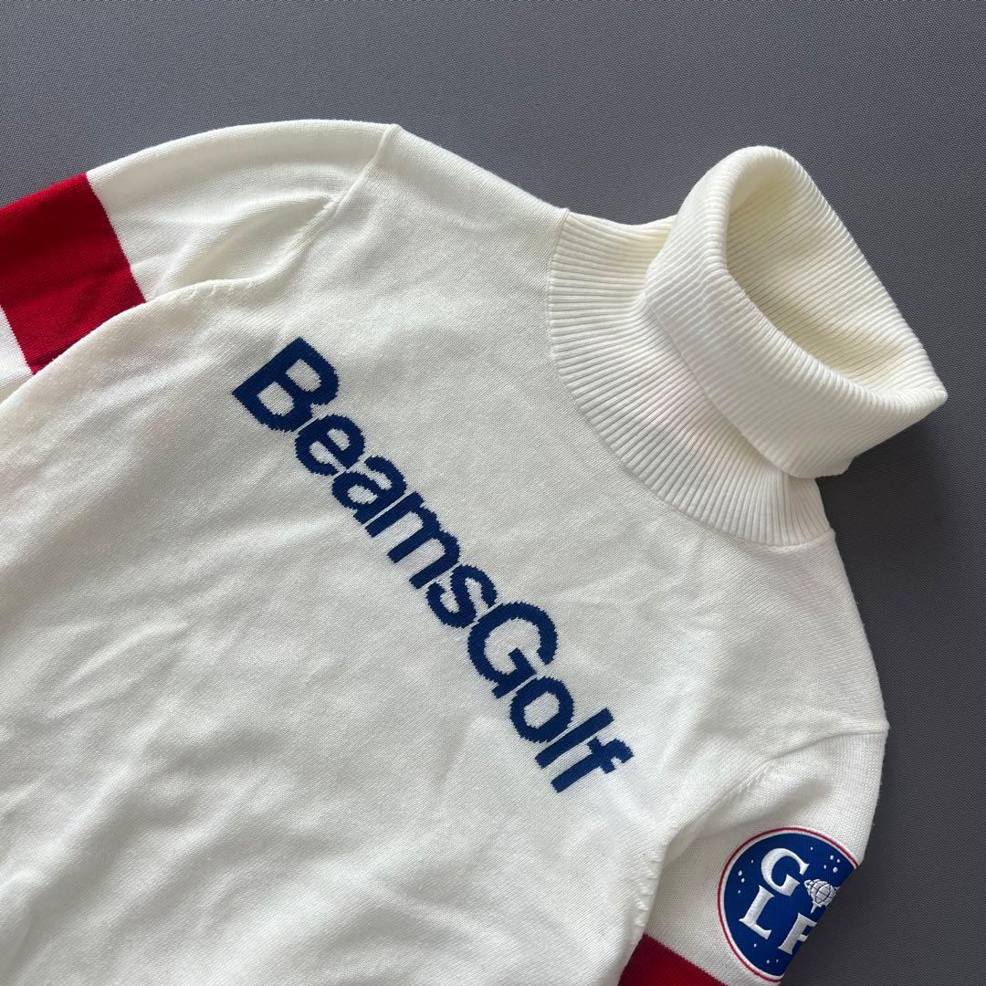 BEAMS GOLF ビームスゴルフ　タートルネック　ニット　セーター　ロゴ　M