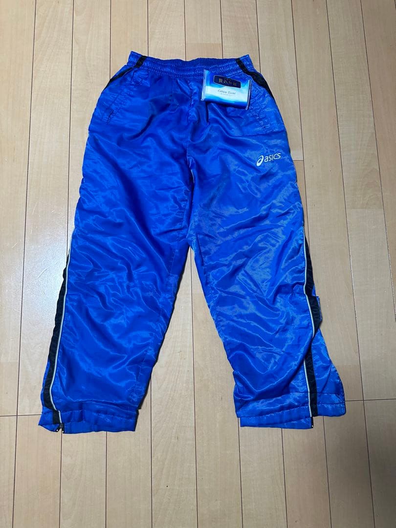 春日部共栄高校バレー部　asics ウィンドブレーカー セット 青