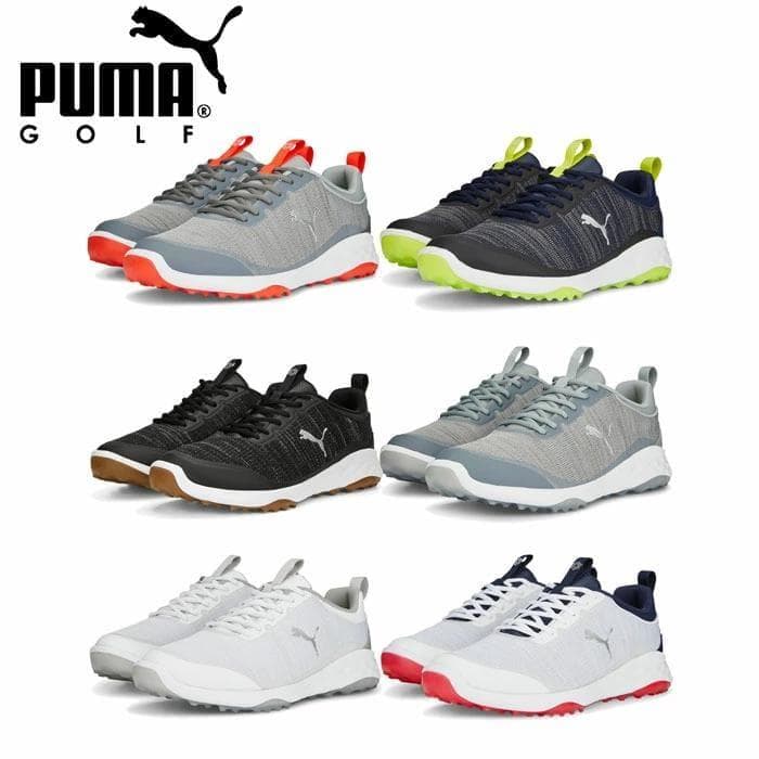 新品 PUMA プーマ スパイクレス ゴルフシューズ 26.5cm ネイビーYE