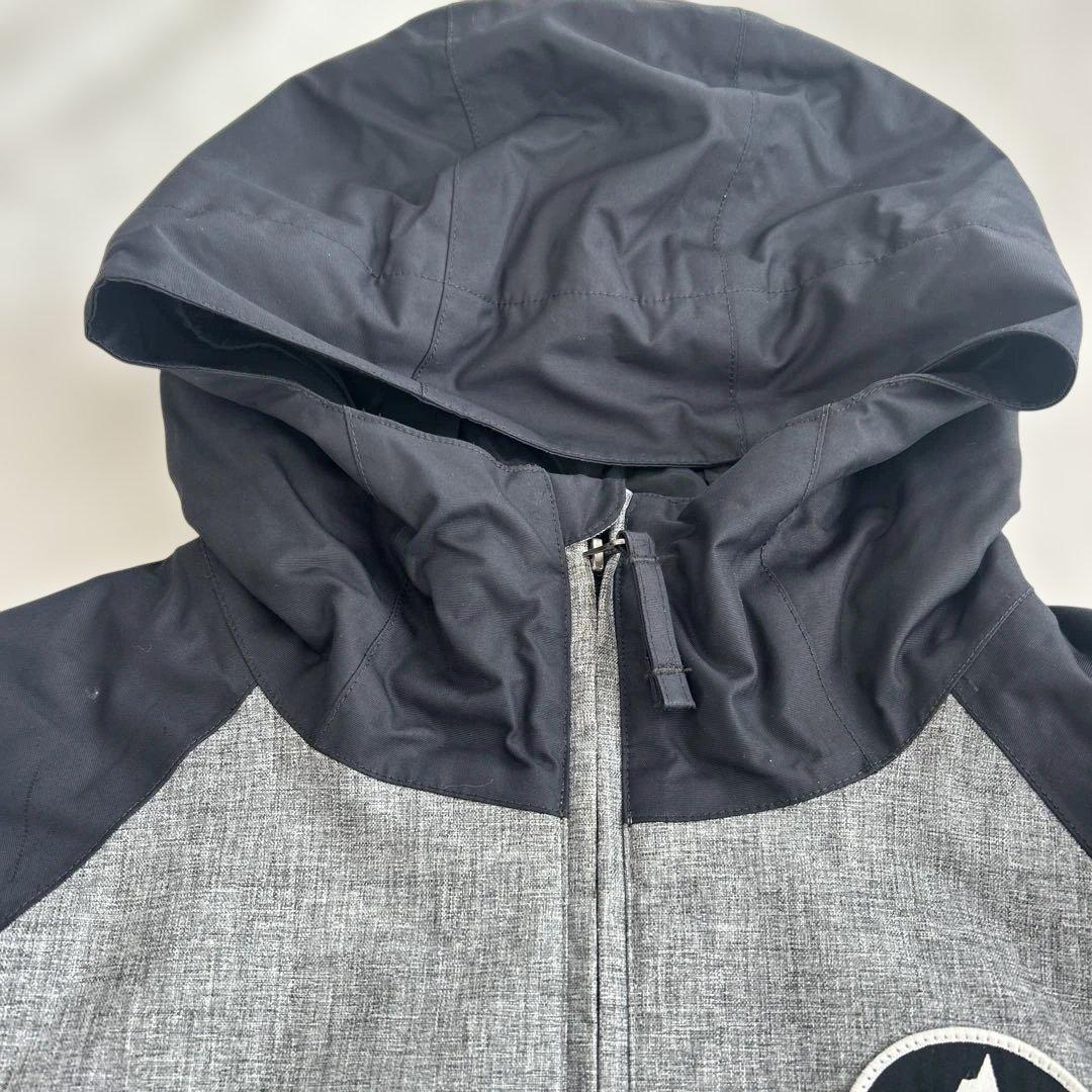 Burton フード付きジャケット グレー/ネイビー156センチから164