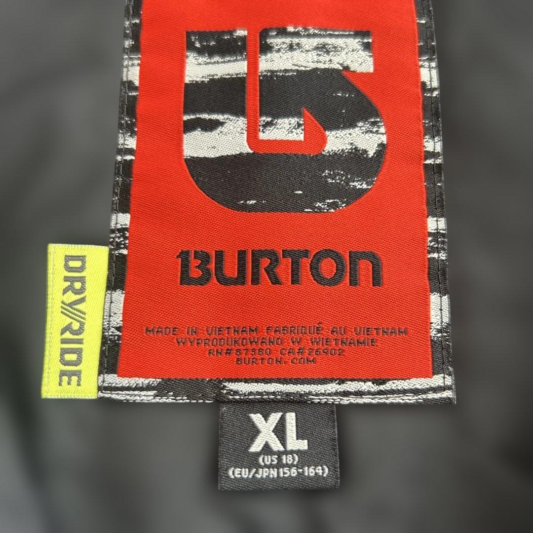 Burton フード付きジャケット グレー/ネイビー156センチから164