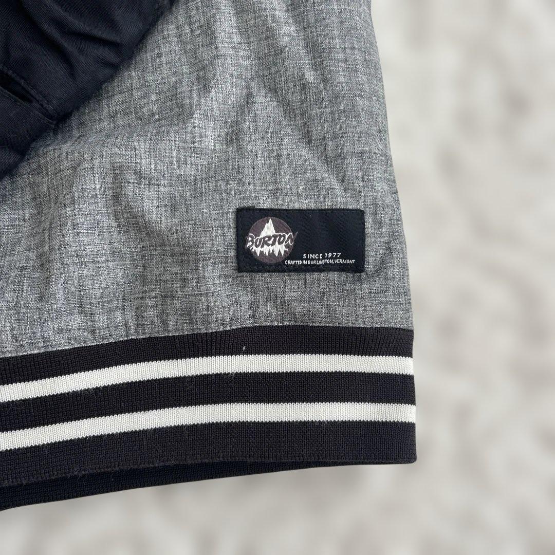 Burton フード付きジャケット グレー/ネイビー156センチから164