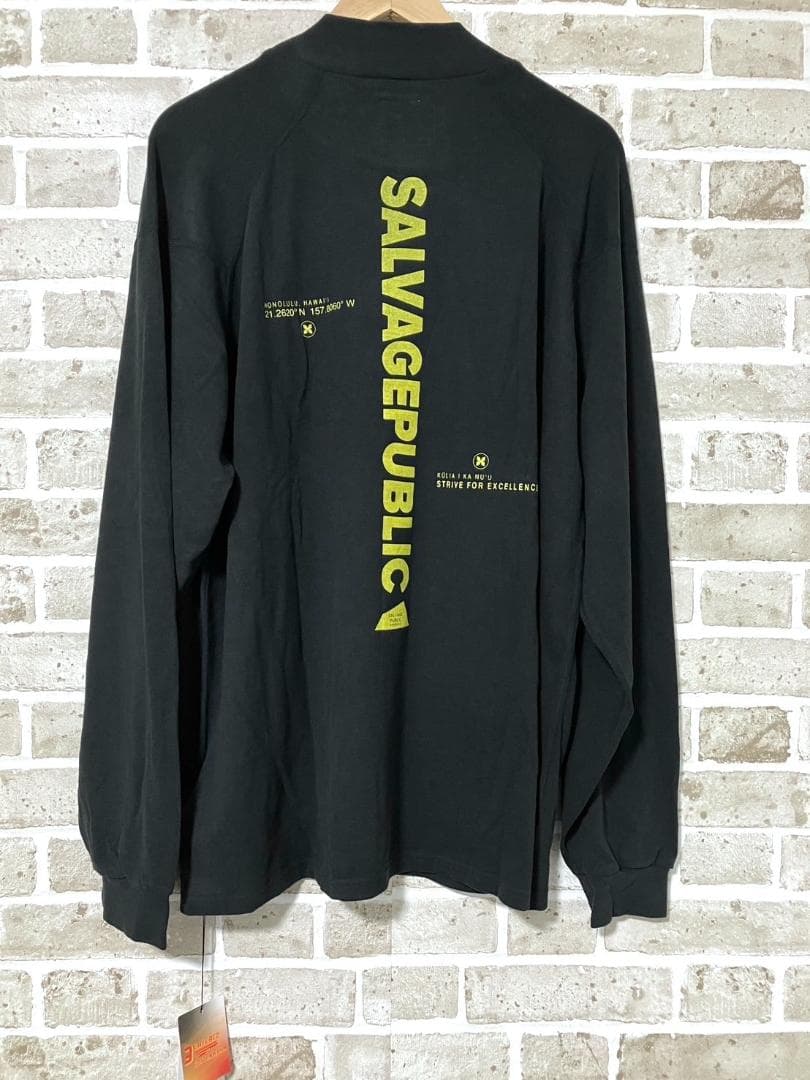 【ゆったりサイズ✨】新品 サルベージパブリック モックネックシャツ XL 黒