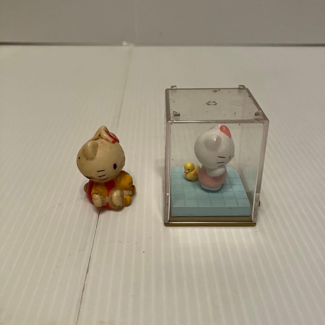 E-壁【昭和レトロ】ハローキティ ミニチュア フィギュア セット 当時物