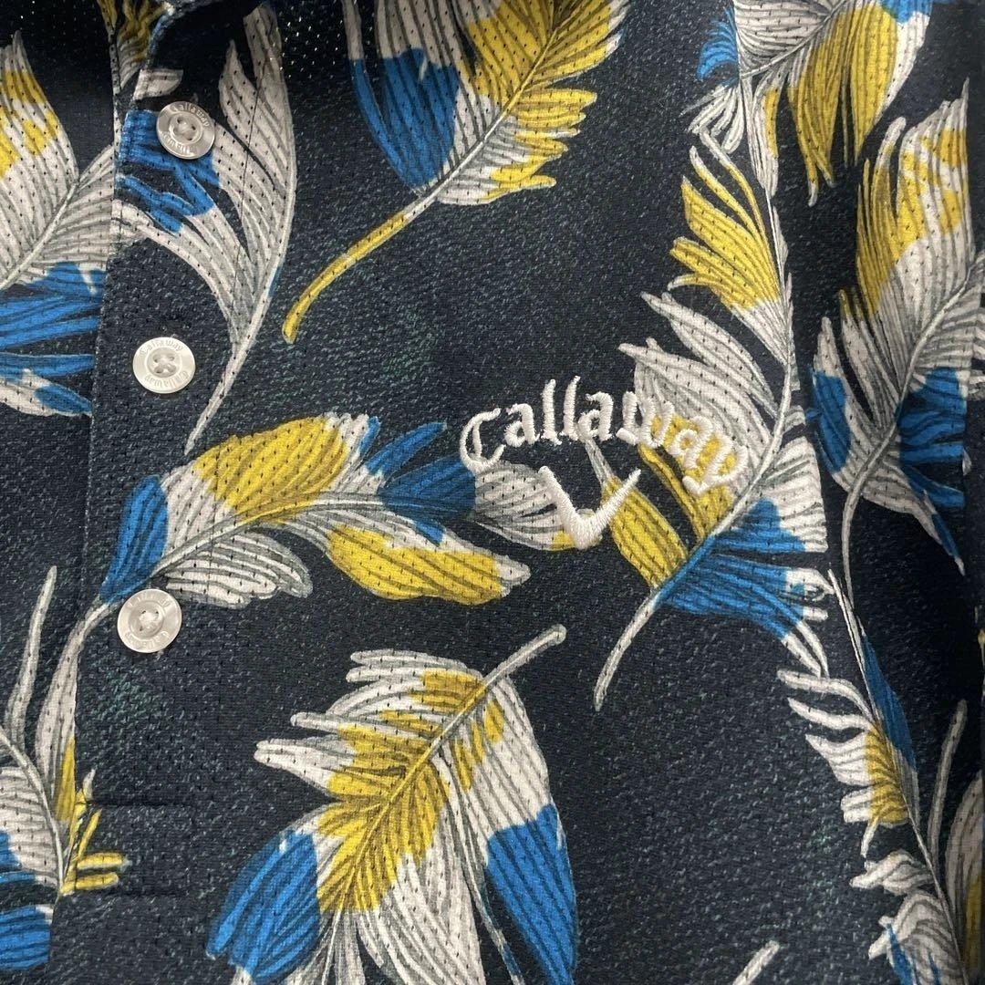 Callaway 花柄 ポロシャツ L
