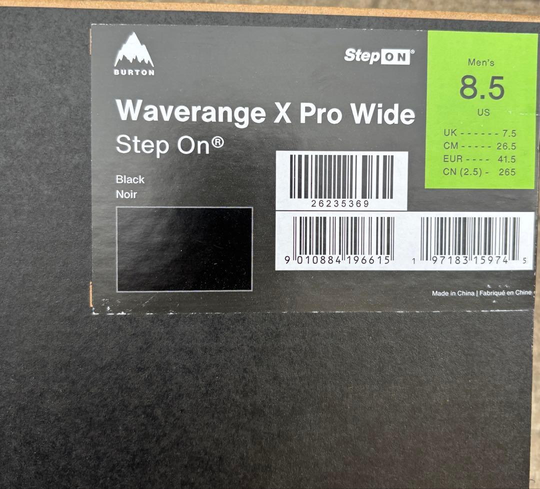 Burton Waverange X Pro Wide 8.5新品 stepon