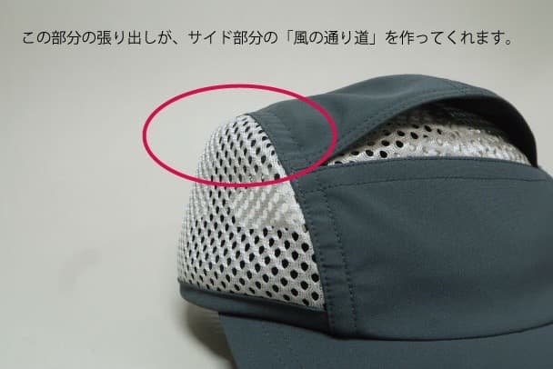 「風抜け」に特化した　ランニングキャップ　鉄紺　vindr effect