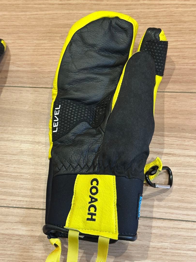 【超美品】LEVEL COACH スキーグローブ 7.5 定価2.2万円