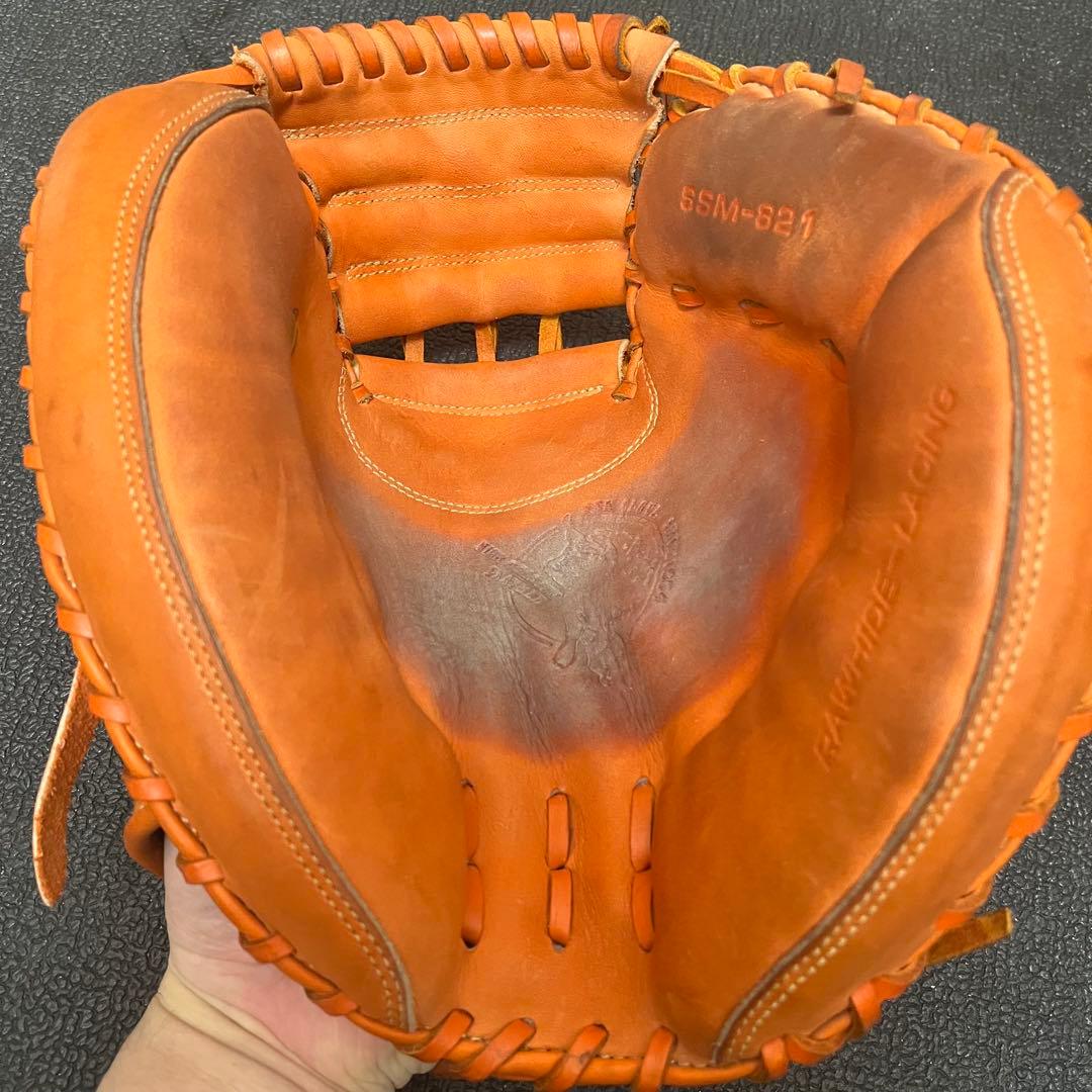 SSK 大人用 軟式 野球 グローブ キャッチャーミット 紐切れ皮破れ無し172