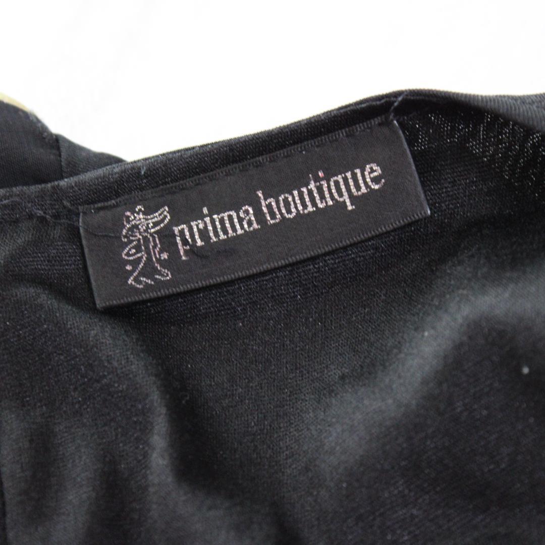 【美品 社交ダンス衣装】ワンピースドレス prima boutique 黒 赤