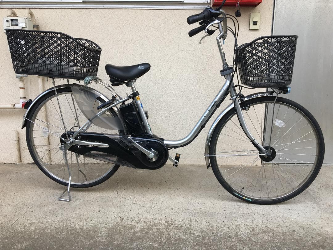 【直接引き取り】PANASONIC 電動アシスト自転車 バスケット付き