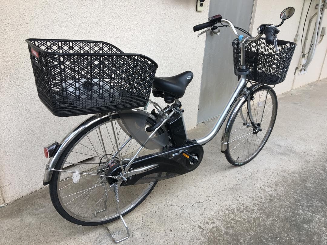 【直接引き取り】PANASONIC 電動アシスト自転車 バスケット付き