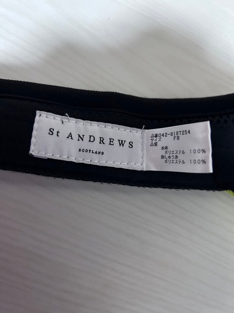 新品セントアンドリュース★ネオンカラーサンバイザー