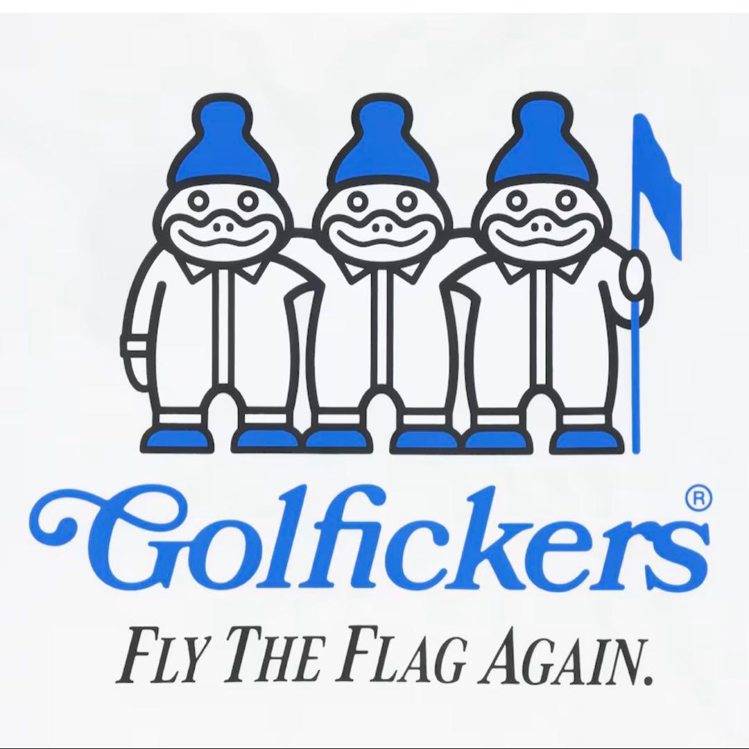 新品・未使用！！　Golfickers 半袖モックネック ホワイトMサイズ