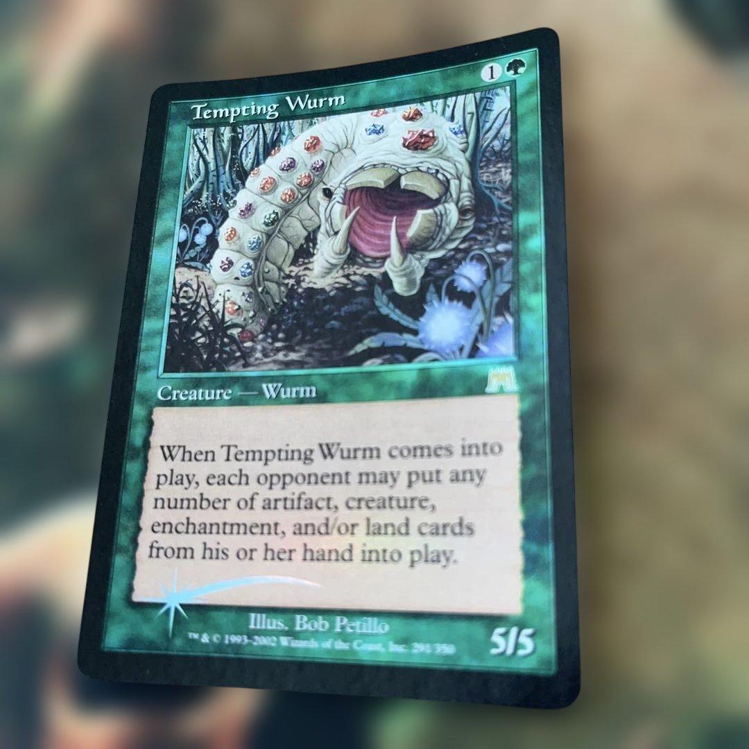 マジック：ザ・ギャザリング MTG Tempting Wurm ONS ENG foil