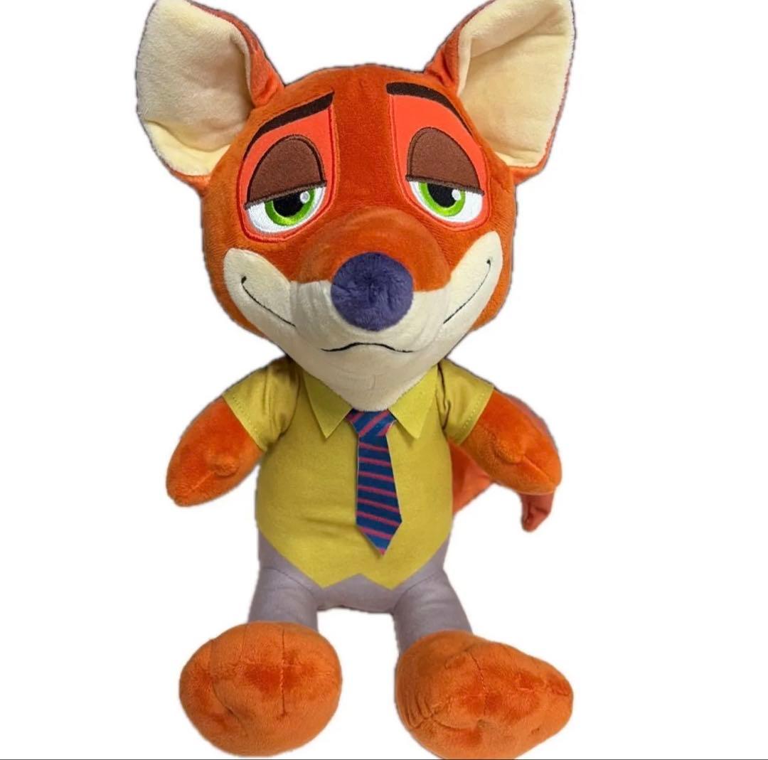 【美品】ディズニー ニック ファンキャップ ズートピア ぬいぐるみ 2点セット