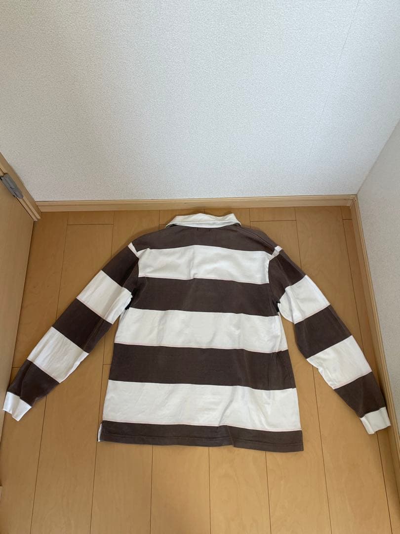 Kearney House ラガーシャツ Mサイズ ブラウンストライプ