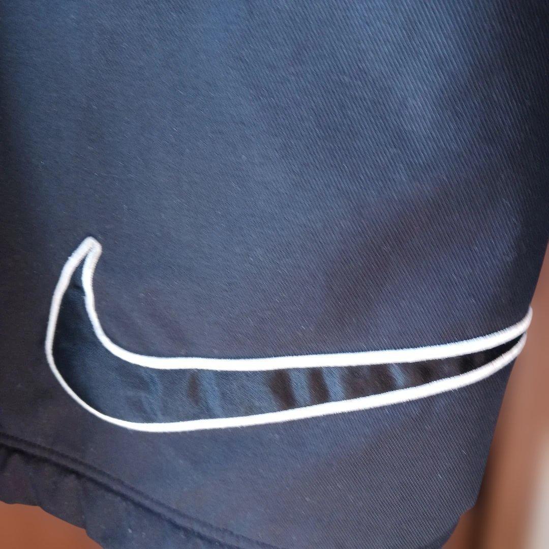 セール‼️　NIKE 　 ベンチコート ロング ロゴ刺繍 黒　XL　90s