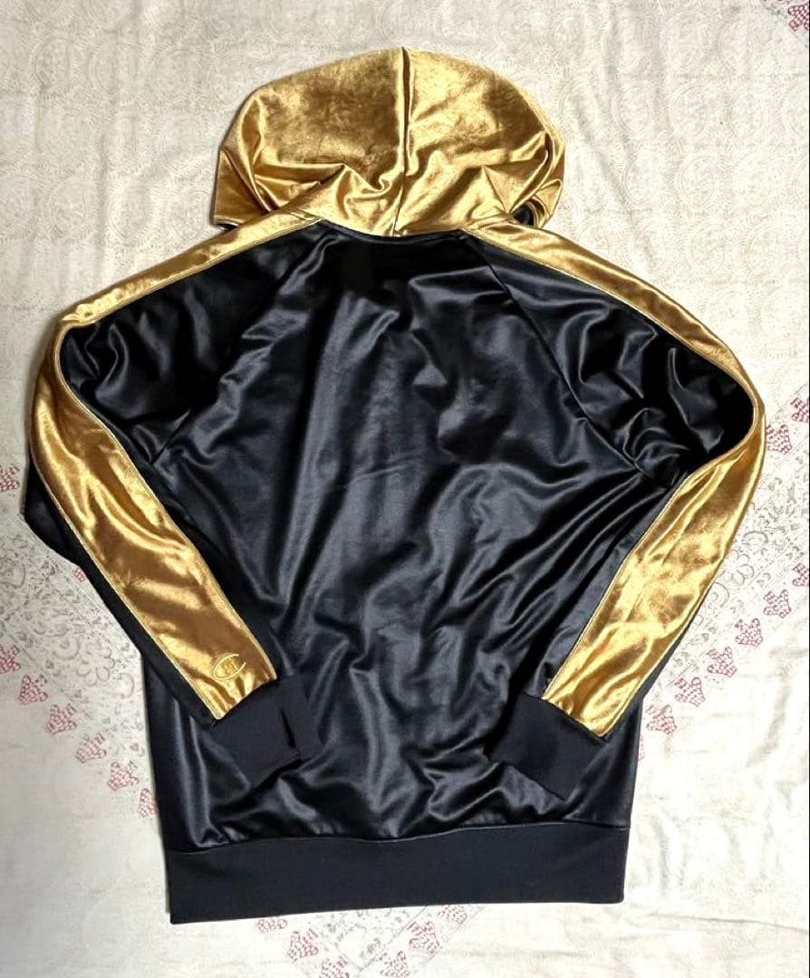 Champion フルジップジャージ上 L 下XOブラック/ゴールド