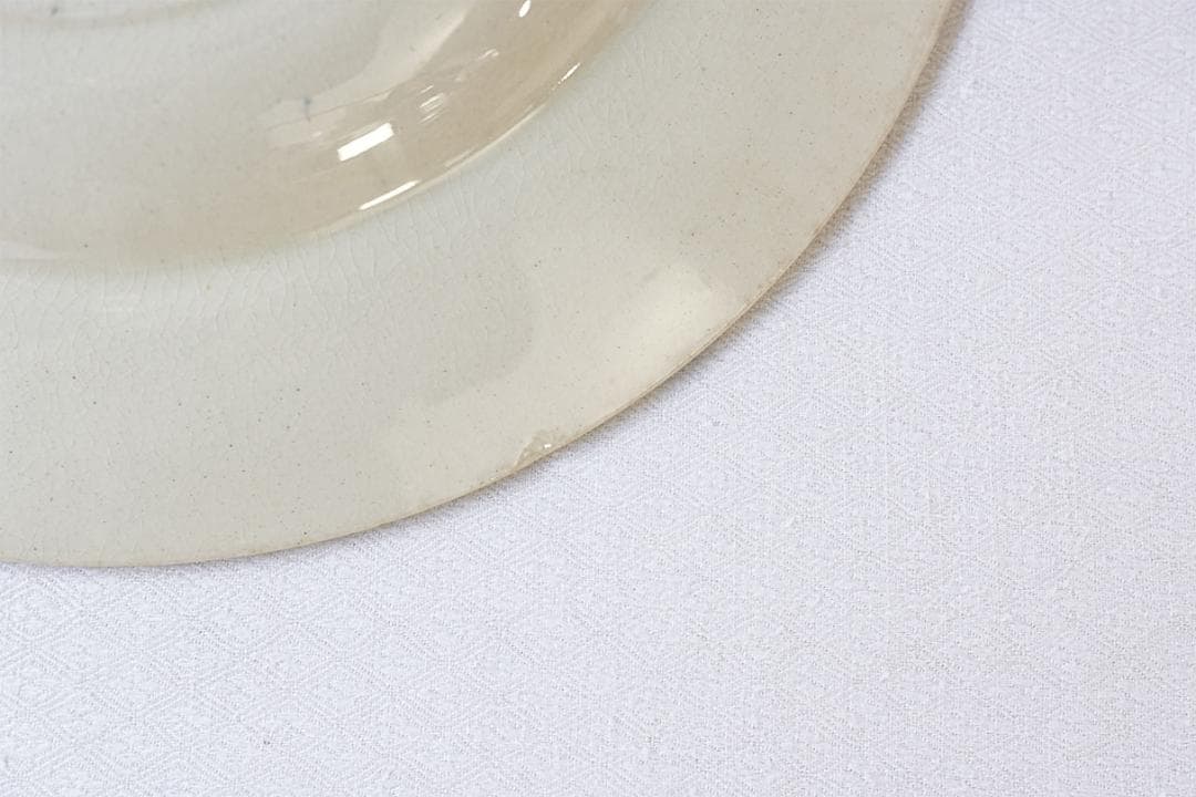 フランスアンティーク　クレイユモントロー　COLBERT　深皿　24.4cm